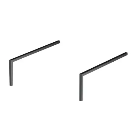 Комплект ножек для тумбы AM.PM Force M9FLEGSF0150BM 18x45.5x3.5 см цвет черная противоскользящие подушечки для ножек мебели черные резиновые 1 2 6 15 24 шт