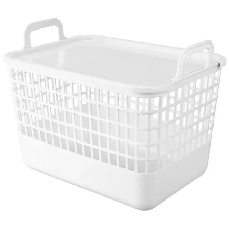 Корзина Анапа 15л прямоугольная цвет белый