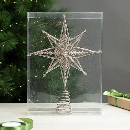 Декоративная макушка KREAFORTA Звезда h39.5 см шампань