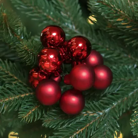 Украшение декоративное KREAFORTA Шары 2 см красный 10 шт.