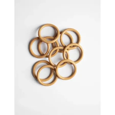 Кольцо для карниза Domlegrand Кантри пластик цвет ясный дуб 5 см 10 шт.