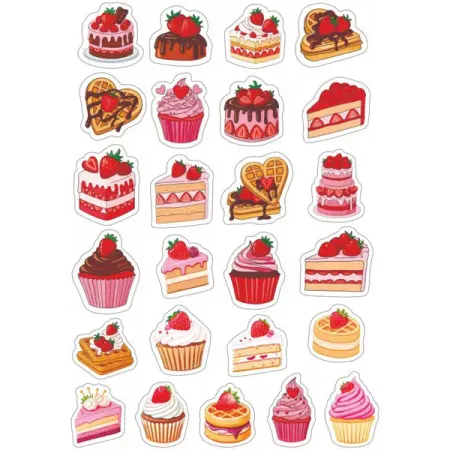 Наклейка Симфония Клубничные пирожные 30x20 см жоржия кальдера симфония времён 2