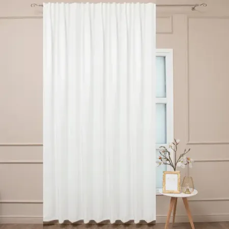 Штора на ленте со скрытыми петлями Калифорния 200x280 см цвет шампань