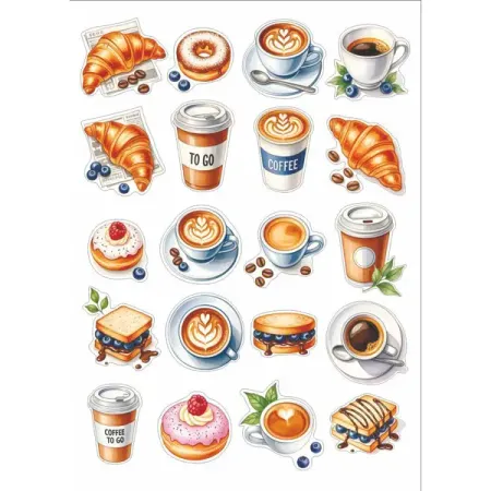 Наклейка Симфония Аромат кофе 30x20 см жоржия кальдера симфония времён 2