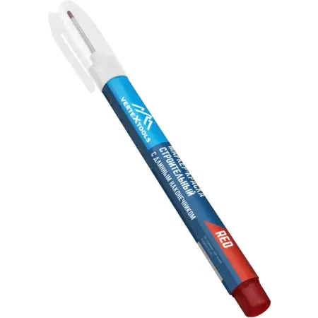 Маркер-краска Vertextools 0021-03 красный 1-3 мм маркер для доски красный 5мм толстый корпус goodmark