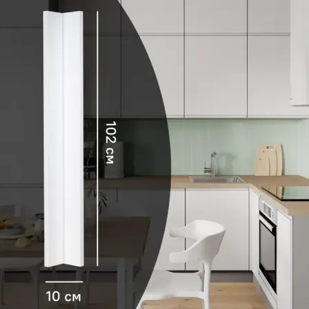 Фальшпанель для кухонного шкафа Токио 10x102 см KONSENSA МДФ цвет белый александр евгеньевич куланов музей шпионский токио