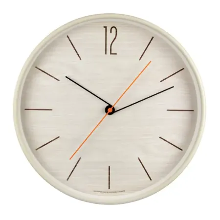Часы настенные Troykatime Сканди 777767215 круглые пластик цвет бежевый бесшумные ø30 см