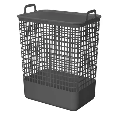 Корзина Анапа 35л прямоугольная цвет серый
