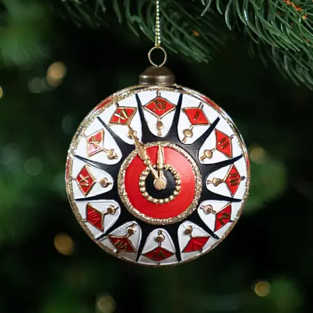 Шар елочный KREAFORTA ø8 см синий