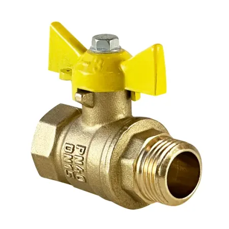 Кран шаровой для газа прямой Valfex DN15 PN40 1/2