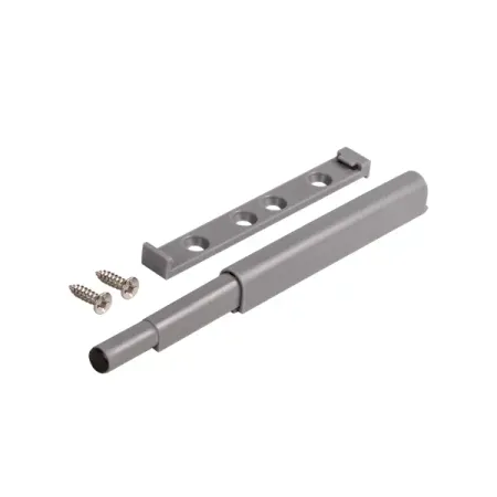 Толкатель мебельный 85x14 мм пластик цвет серый