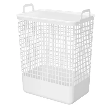 Корзина Анапа 35л прямоугольная цвет белый