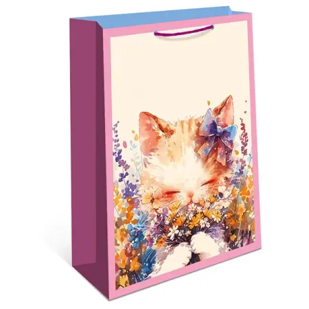 Подарочный пакет Арт и дизайн 26x32x0.4 см цвет разноцветный