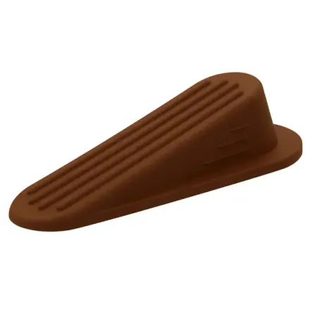 Стопор-фиксатор клин дверной резина 25х108 мм цвет коричневый