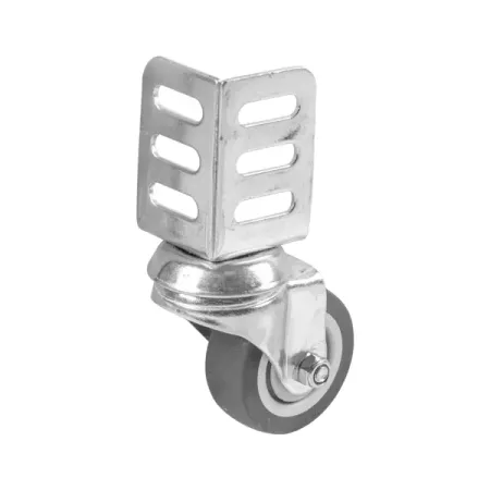 Колесо мебельное поворотное без тормоза 50 мм до 40 кг цвет серый