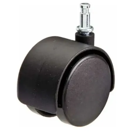 Колесо поворотное без тормоза 40 мм до 30 кг со штифтом цвет черный