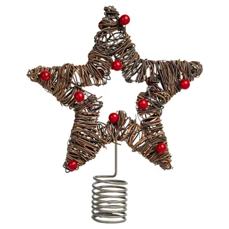 Декоративная макушка KREAFORTA Звезда h21 см коричневый