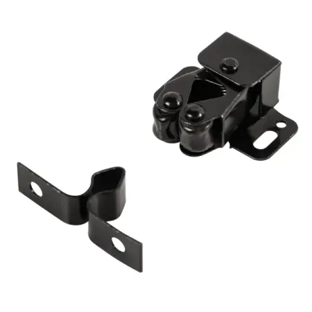 Защелка роликовая металл 32x26 мм черный магнитные защелки moonbiffy для шкафов