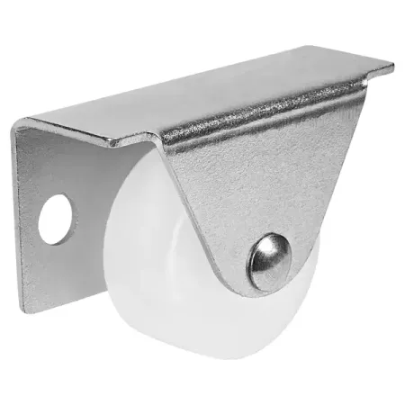 Мебельный ролик неповоротный без тормоза Larvij 35 мм до 35 кг цвет белый