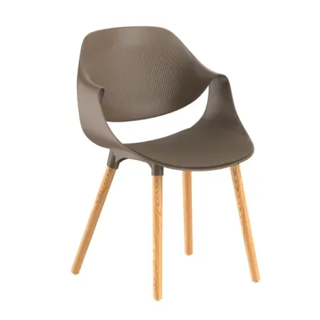 Стул Stepp Il Tornese 55x83x53 см каркас пластик сиденье полипропилен цвет топо