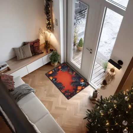 Коврик грязезащитный Confeti 05 411_67_00 50x80 см полиамид цвет красный рождественский коврик красный санта клаус