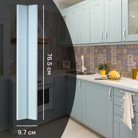 Угол для кухонного шкафа Томари 10x77 см KONSENSA МДФ цвет синий