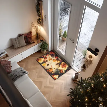 Коврик грязезащитный Confeti 01 407_67_00 50x80 см полиамид цвет красный рождественский коврик красный санта клаус