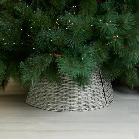 Корзина декоративная для елки KREAFORTA 60x26 см серый