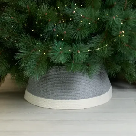 Корзина декоративная для елки KREAFORTA 60x23 см серый