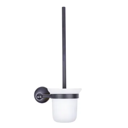 Ершик для унитаза Eltoni подвесной стекло/металл цвет черный