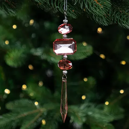 Украшение декоративное KREAFORTA Кристалл 25 см розовый