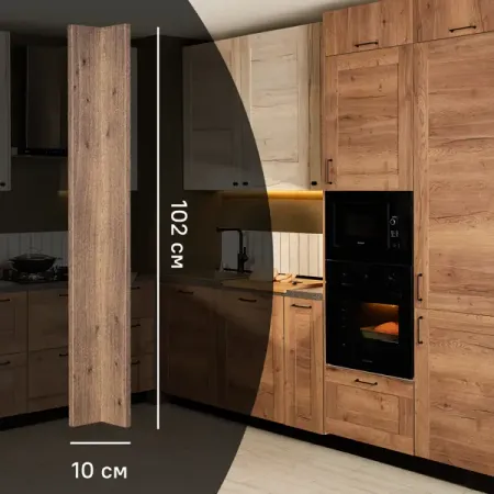 Фальшпанель для кухонного шкафа Рошаль 10x102 см KONSENSA ЛДСП цвет коричневый виктория михайловна рошаль быстрые заготовки