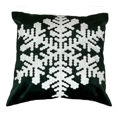 Подушка декоративная Linen Way Снежинка 45x45 см цвет зеленый именные карточки для рассадки снежинка 50 шт