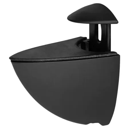 Полкодержатель Пеликан 40x22x40 мм ЦАМ цвет черный