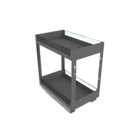 Бутылочница двухуровневая Firmax 30x45x35 см цвет серый