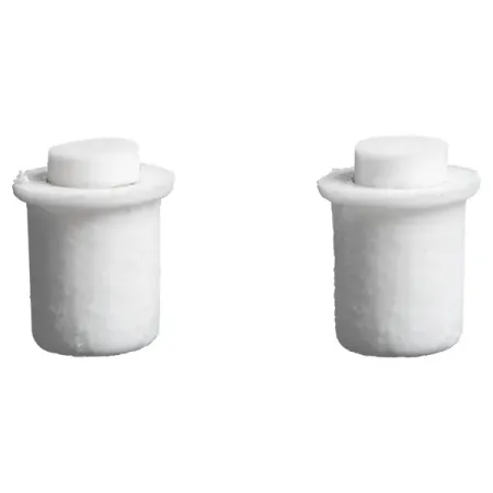 Демпфер врезной 8x12 мм пластик цвет белый