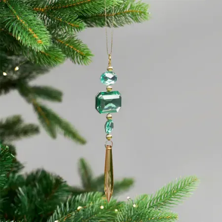 Украшение декоративное KREAFORTA Кристалл 25 см зеленый