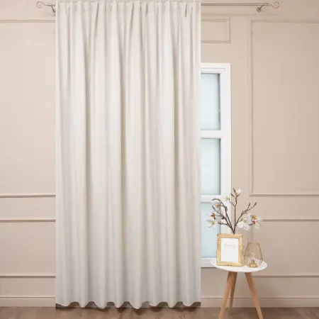 Штора на ленте со скрытыми петлями Калифорния 200x280 см цвет бежевый