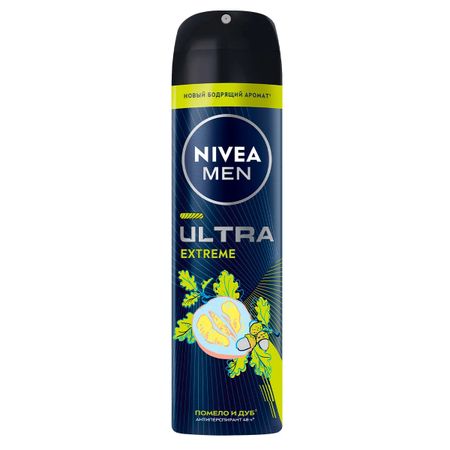 Антиперспирант Nivea Men Ultra extreme Помело и дуб спрей 150 мл
