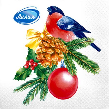 Салфетки Лилия снегирь 33х33 см 2сл 20л клаудио фернандес араос выбирать сильнейших почему это так важно так трудно и как этому научиться том 67