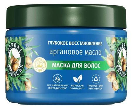 Маска для волос Herbal Essences Глубокое восстановление с аргановым маслом Франция, 300 мл