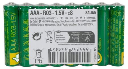 Батарейка солевая Pouce AAA, 8 шт