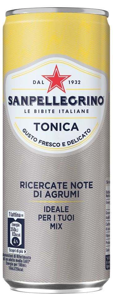 Напиток газированный Sanpellegrino Tonica с экстрактом цитрусовых Италия, 0,33 л