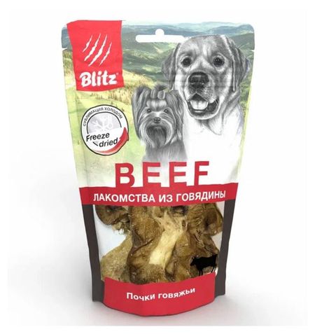 Лакомство для собак Blitz Почки говяжьи, 60 г елена а евдокимова здоровье растений в ваших руках издание третье расширенное и дополненное