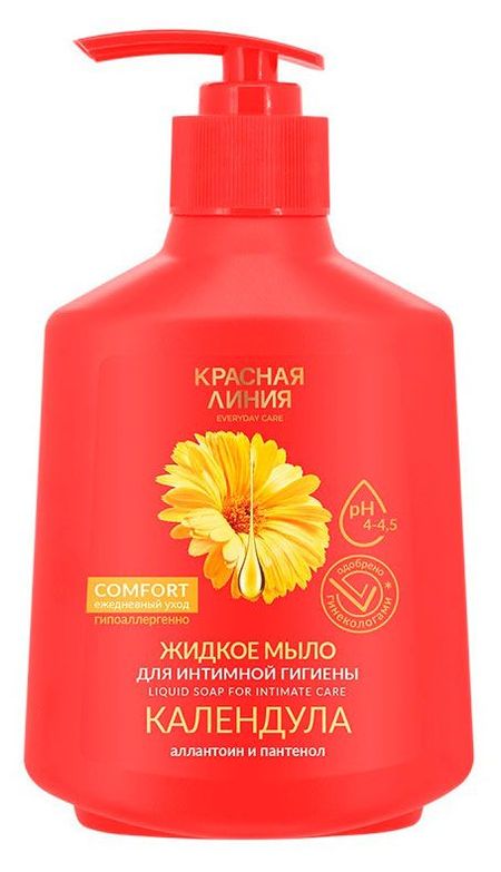 Мыло жидкое для интимной гигиены Красная Линия календула, 250 г