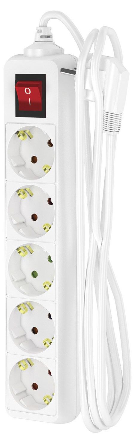 Удлинитель сетевой Фотон 5 розеток 2 м белый