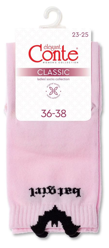Носки женские Conte Elegant розовые, р 23-25
