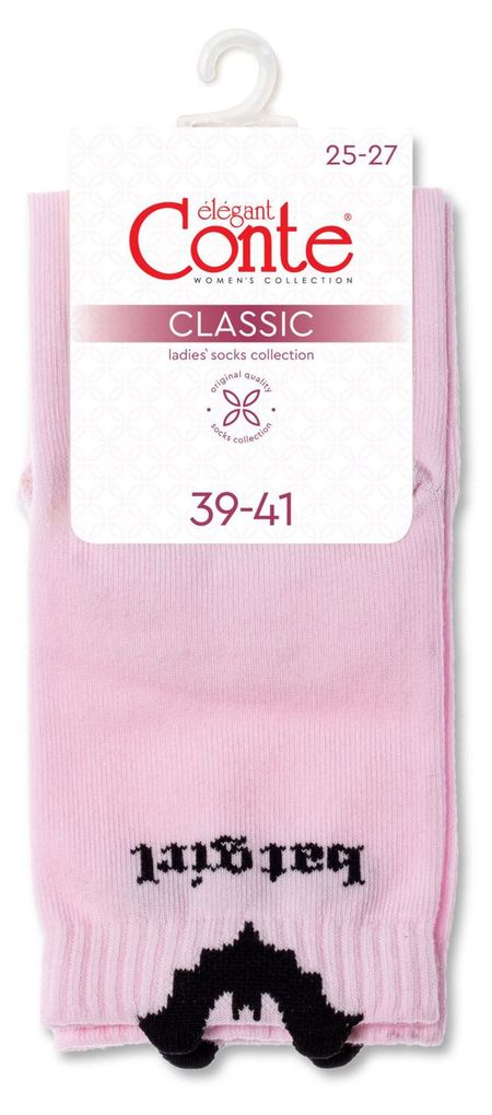 Носки женские Conte Elegant розовые, р 25-27