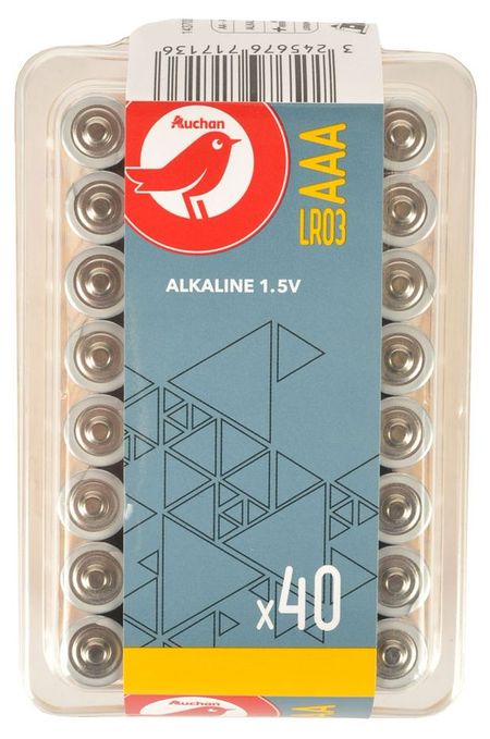 Батарейка АШАН Красная птица алкалиновая типоразмера ААА, 40 шт плазменная релятивистская свч электроника