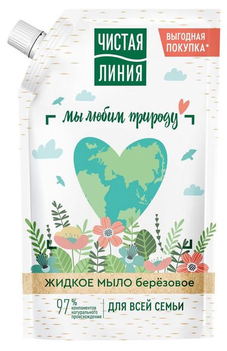 Мыло жидкое Чистая Линия Фитотерапия берёзовое, 500 мл